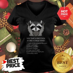 Ways That A Raccoon Is Like A Stagehand V-neck