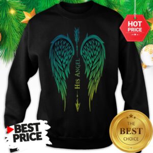 Wings His Angel Arrow Cross Funny Sweatshirt