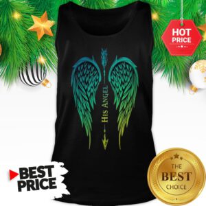 Wings His Angel Arrow Cross Funny Tank Top