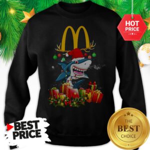 Wonderful Mcdonald’s Shark Christmas Gifts Sweatshirt