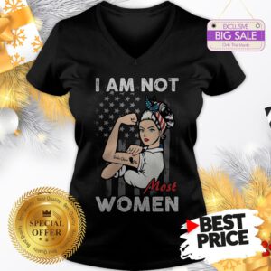 Wonderful Scuba Diver Not Like Most Women American Flag V-Neck