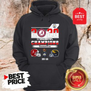 Alabama 2020 Citrus Bowl Champions Crimson Tide 35 16 Hoodie