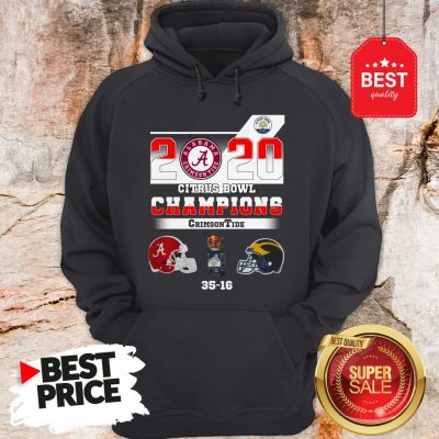 Alabama 2020 Citrus Bowl Champions Crimson Tide 35 16 Hoodie