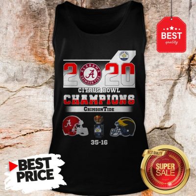 Alabama 2020 Citrus Bowl Champions Crimson Tide 35 16 Tank Top