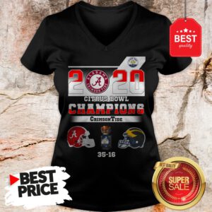 Alabama 2020 Citrus Bowl Champions Crimson Tide 35 16 V-Neck