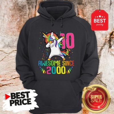 Awesome Since 2010 10 Years Old 10th Birthday Unicorn Dabbing Hoodie