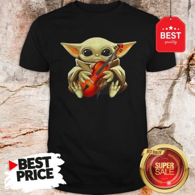 Beautiful Baby Yoda Hug Violin Shirt