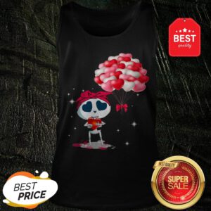 Beautiful Hearts Skull Valentine Tank Top
