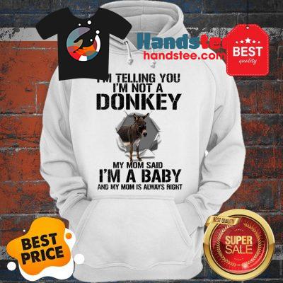 I’m Telling You I’m Not A Donkey My Mom Said I’m A Baby My Mom Hoodie