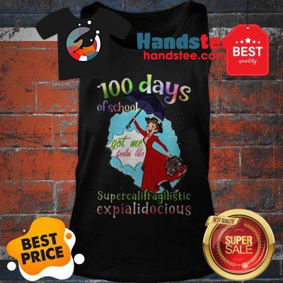 Mary Poppins 100 Days Of School Supercalifragilisticexpialidocious Tank Top