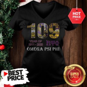 Official 109 Years Of Nyo 1911 2020 Omega PSI PHI V-Neck