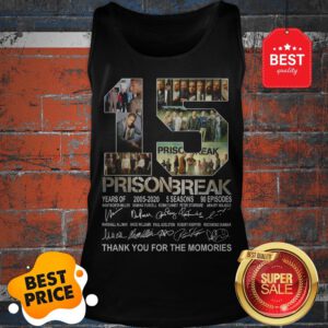 Official 15 Years Of Prison Break 2005-2020 Thank You For The Memories Tank Top