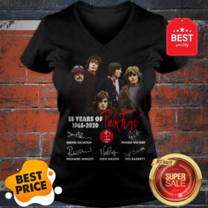 Official 55 Years Of Pink Floyd 1965-2020 Signature V-Neck