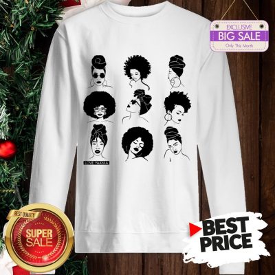 Official Afro And Headwrap Ladies Afrocentric Love Yaayaa Sweatshirt