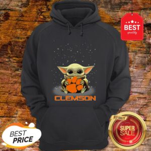 Official The Star Wars Baby Yoda Hug Clemson Tigers Hoodie