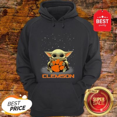 Official The Star Wars Baby Yoda Hug Clemson Tigers Hoodie