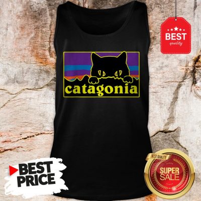 Official Top Catagonia Cat Meowntains Tank Top