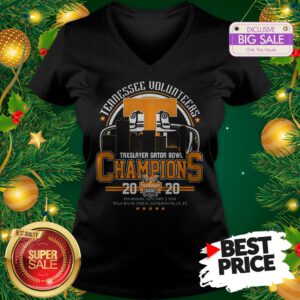 Tennessee Volunteers TaxSlayer Gator Bowl Champions 20 20 V-neck