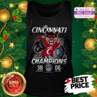 Vintage Cincinnati Bearcats Champions TicketSmarter Birmingham Bowl Tank Top