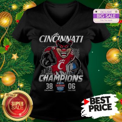 Vintage Cincinnati Bearcats Champions TicketSmarter Birmingham Bowl V-neck