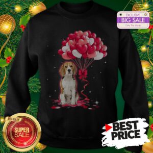 Wonderful Beagle Dog Love Balloons Heart Sweatshirt