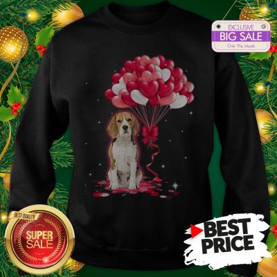 Wonderful Beagle Dog Love Balloons Heart Sweatshirt