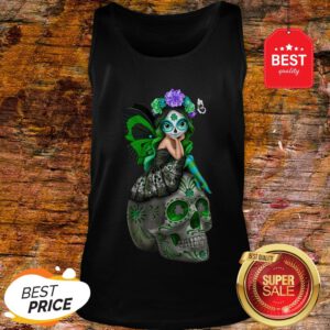 Wonderful Sugar Skull Sitting Patrick Tank Top