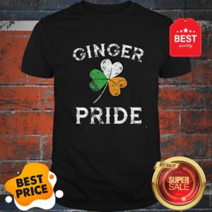 Awesome Ginger Pride St Patricks Day Irish Flag Clover Shirt
