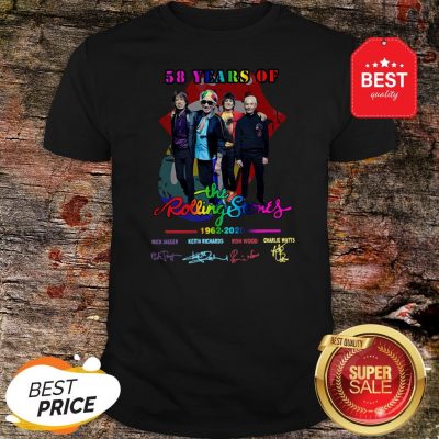 58 Years Of The Rolling Stones Logo 1962-2020 Signatures Shirt