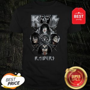 Official Kiss Mashup Oakland Raiders Logo Shirt