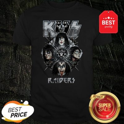 Official Kiss Mashup Oakland Raiders Logo Shirt