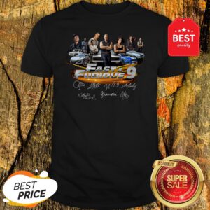 Official All character Fast And Furious 9 Signatures Shirt