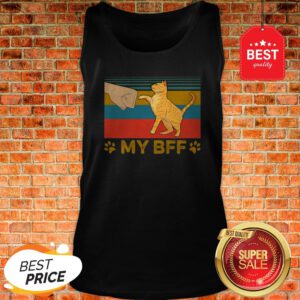 Official My BFF Paw Cat Vintage Tank Top