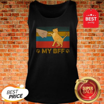 Official My BFF Paw Cat Vintage Tank Top