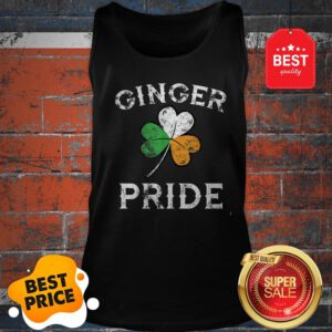 Awesome Ginger Pride St Patricks Day Irish Flag Clover Tank Top