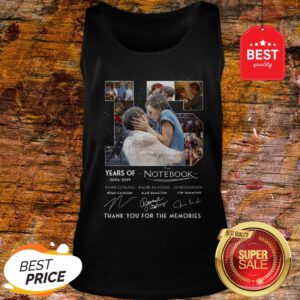 15 Years Of The Notebook 2004 2019 Signatures Thank You For The Memories Tank Top