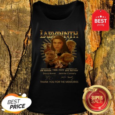 Official Labyrinth 1986 2020 Jim Henson Eric Rattray Signatures Tank Top