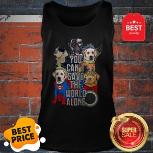 Beagle Mashup DC Characters You Can’t Save The World Alone Tank Top