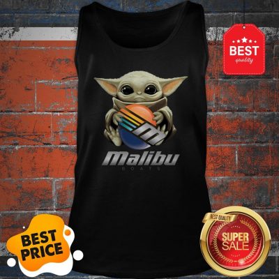 Official Baby Yoda Hug Malibu Boats Star Wars Tank Top