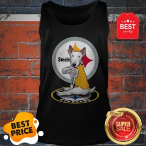 Official Bull Terrier Tattoo Pittsburgh Steelers Logo Tank Top