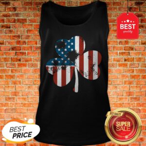 Official Clover St Patrick’s Day Shamrocks Irish American Flag Tank Top