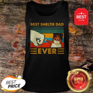 Official Best Sheltie Dad Ever Vintage Tank Top