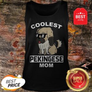 Official Coolest Pekingese Mom Funny Dog Mother Tank Top