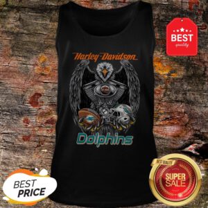Official Harley Davidson Mashup Miami Dolphins Tank Top
