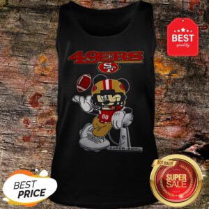 Official Disney Mickey Mouse San Francisco 49ers Super Bowl LIV Tank Top