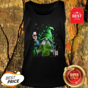 Official Gnomie Irish Drink Wine St. Patrick’s Day Tank Top