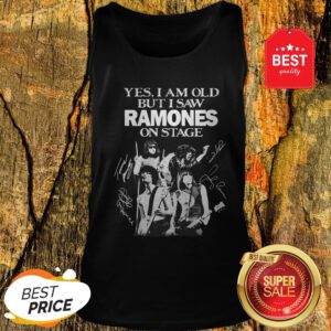 Official Yes I Am Old But I Saw Ramones On Stage Signatures Tank Top