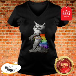 Official LGBT Purride Cat V-Neck
