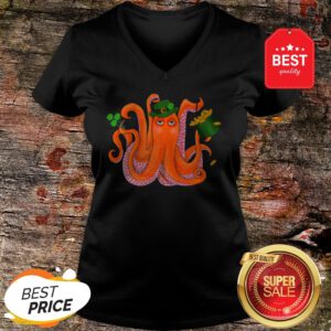 Official Funny Irish Octopus St Patrick’s Day V-Neck
