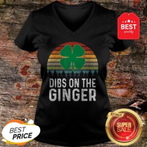 Official Ginger St Patricks Day Retro Dibs On The Ginger V-Neck